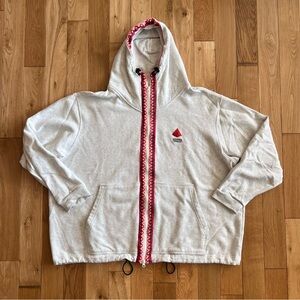 Nike Kyrie Irving Full Zip Hoodie Sweatshirt Jacket Gray Journey Reward Size 4XL